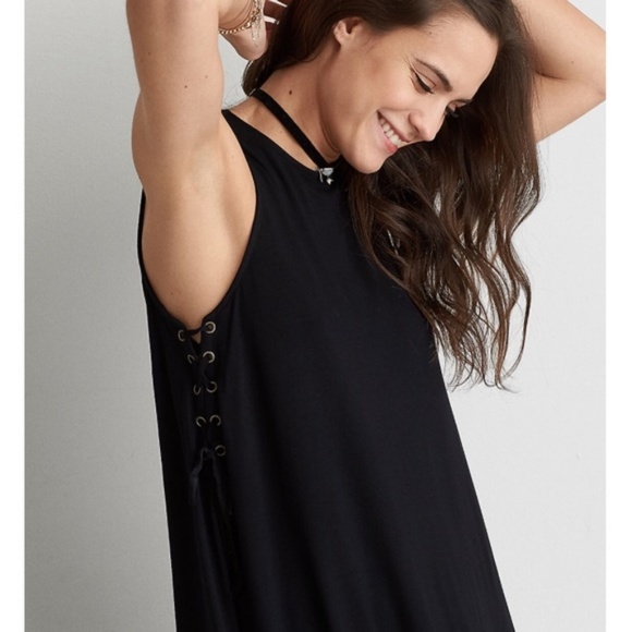 NEW American Eagle Lace Up Side Shift Dress - Picture 1 of 5